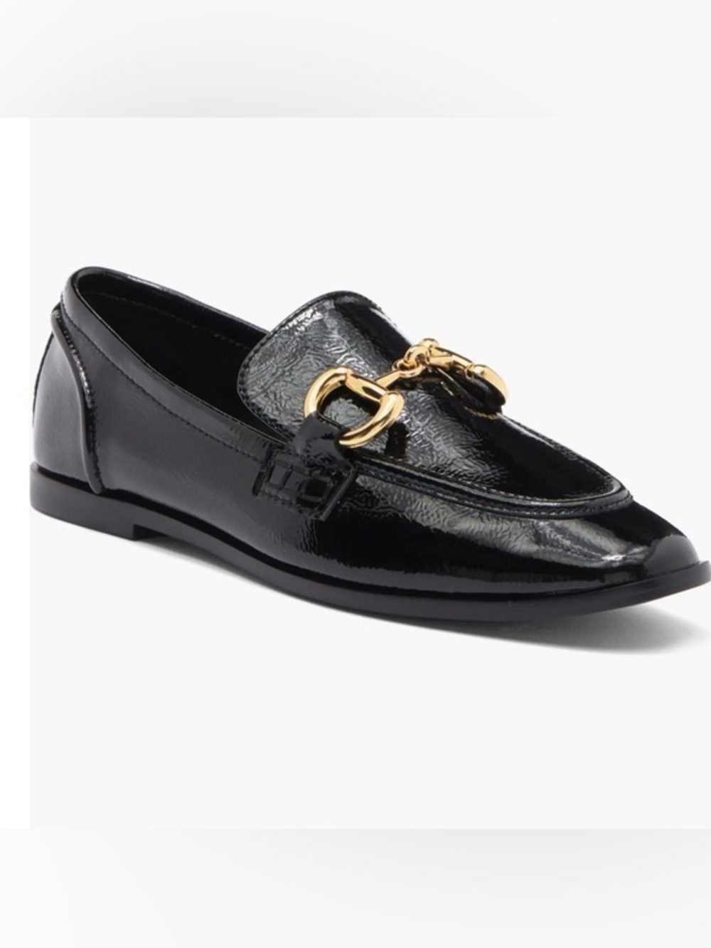 Jeffrey Campbell VELVITEEN Loafers Black Leather Size 7.5